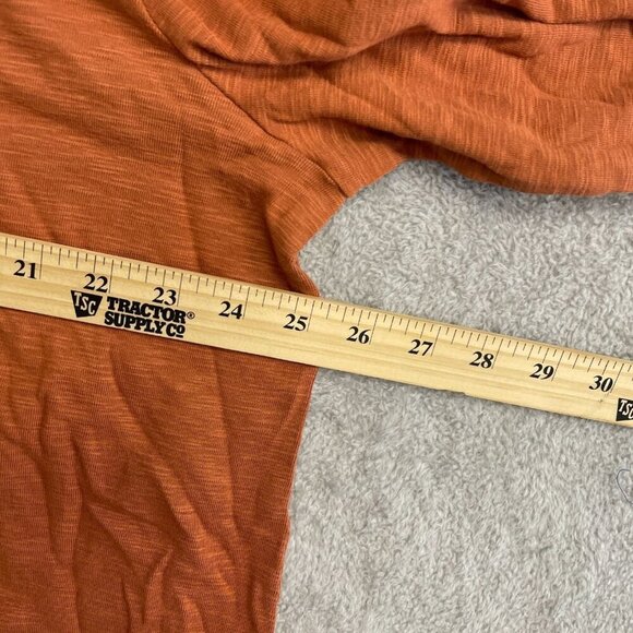 NEW Kirkland Signature Women's XXL Long Sleeve Top Rust Orange Lightweight - Picture 5 of 9